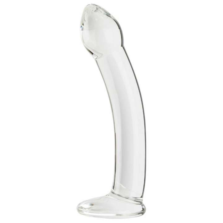 Priser på Sinful Curvy Klar Glas Dildo - Klar