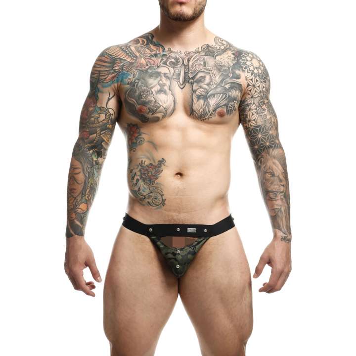 Priser på MaleBasics DNGEON Peekaboo Jock - Green - One Size