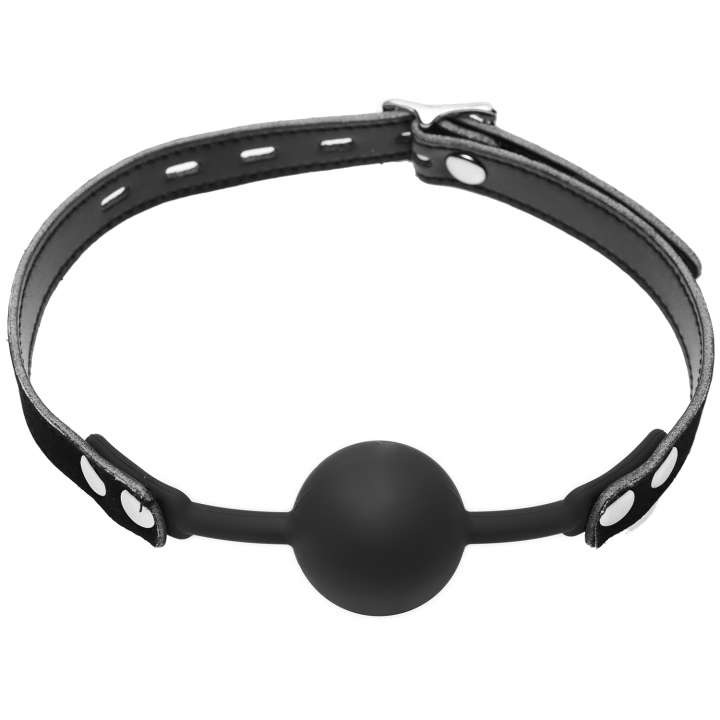 Priser på Master Series Premium Hush Silikone Comfort Ball Gag - Sort