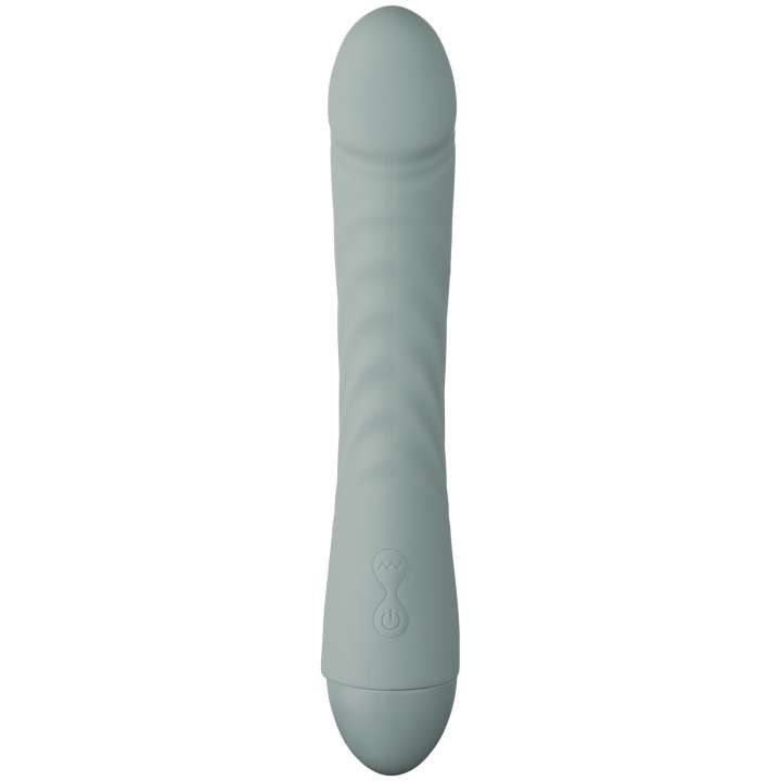 Priser på Amaysin Ribbed Dildo Vibrator - Blå