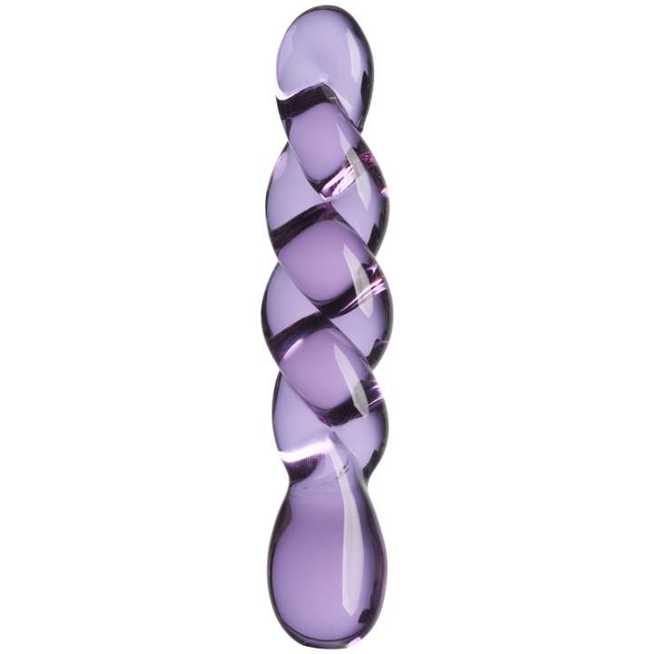 Priser på Sinful Twisted Lover Glas Dildo 19,8 cm - Pink