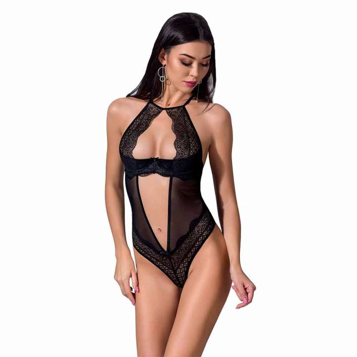 Priser på Passion Yona Bodystocking Sort - L/XL